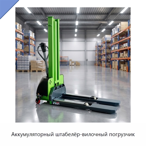 Аккумуляторный штабелёр-вилочный погрузчик
