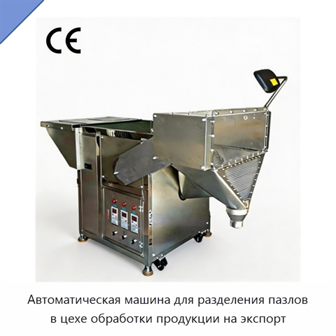 Автоматическая машина для разделения пазлов в цехе обработки продукции на экспорт