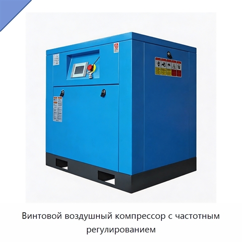 Винтовой воздушный компрессор с частотным регулированием