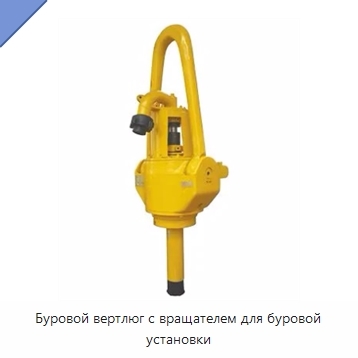 Буровой вертлюг с вращателем для буровой установки