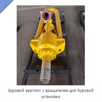 Буровой вертлюг с вращателем для буровой установки
