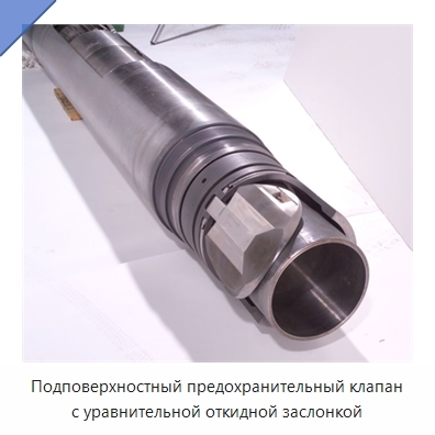 Подповерхностный предохранительный клапан с уравнительной откидной заслонкой