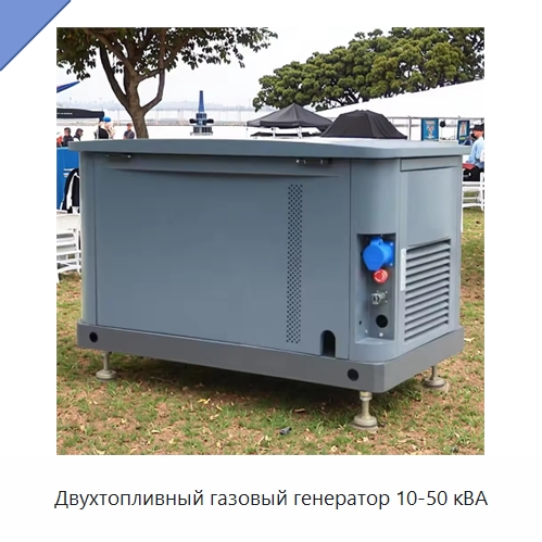 Двухтопливный газовый генератор 10-50 кВА — Дизельные генераторы