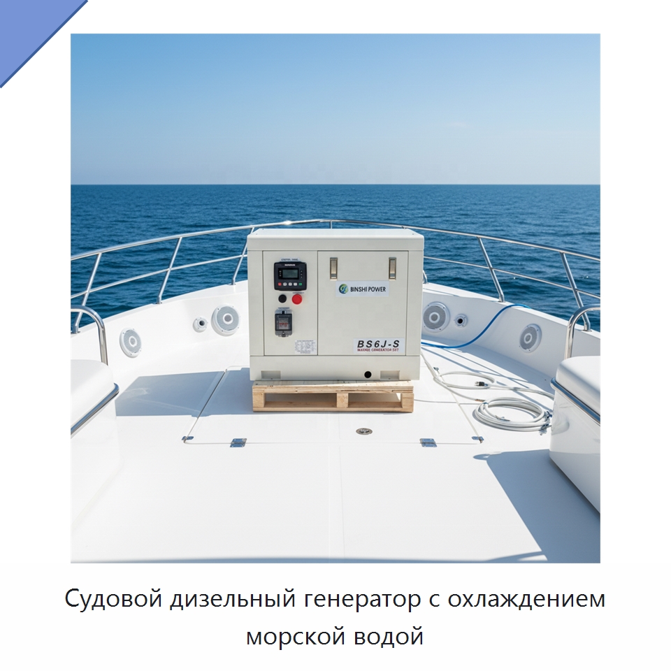 Судовой дизельный генератор с охлаждением морской водой — Дизельные генераторы