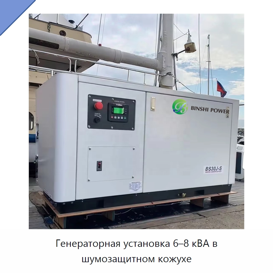 Генераторная установка 6–8 кВА в шумозащитном кожухе — Дизельные генераторы
