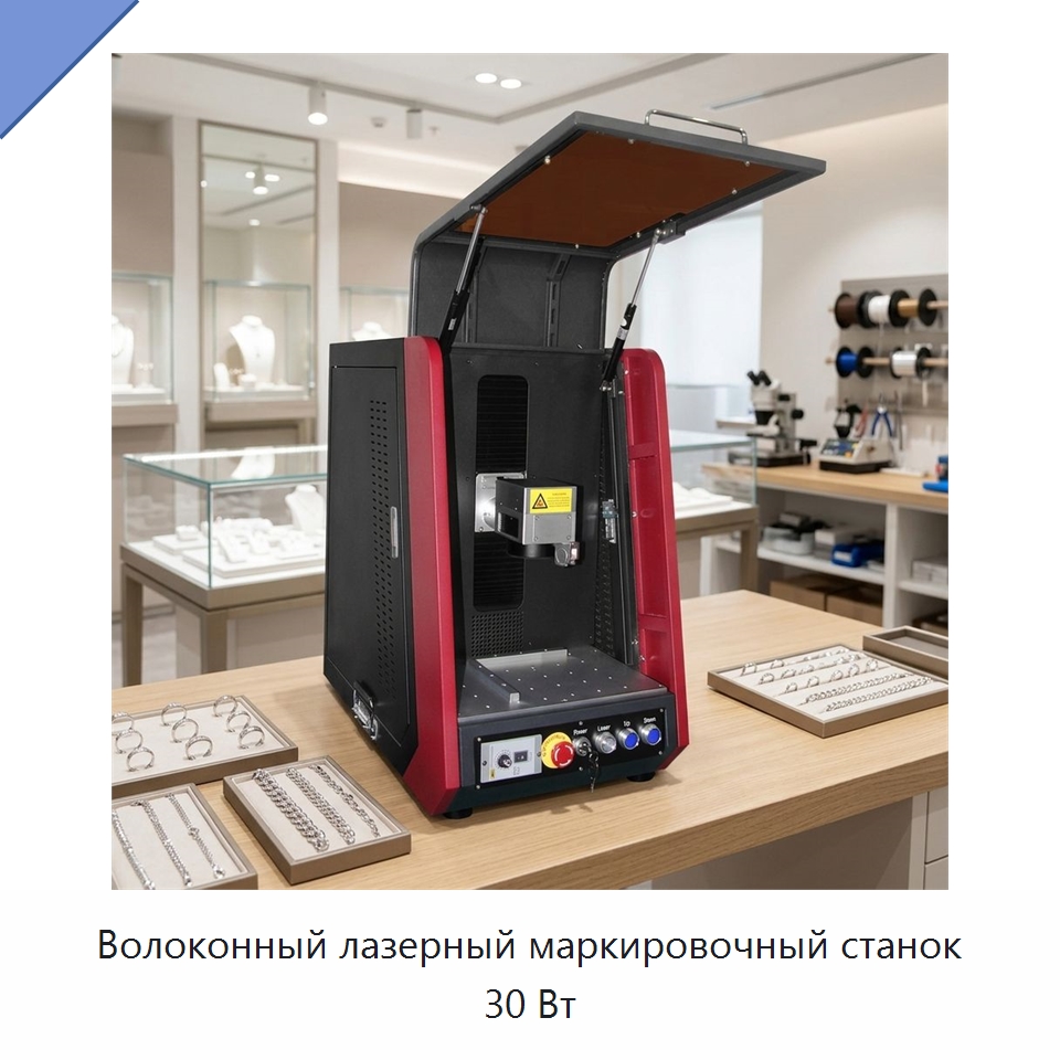 Волоконный лазерный маркировочный станок 30 Вт — Лазерные маркировочные станки