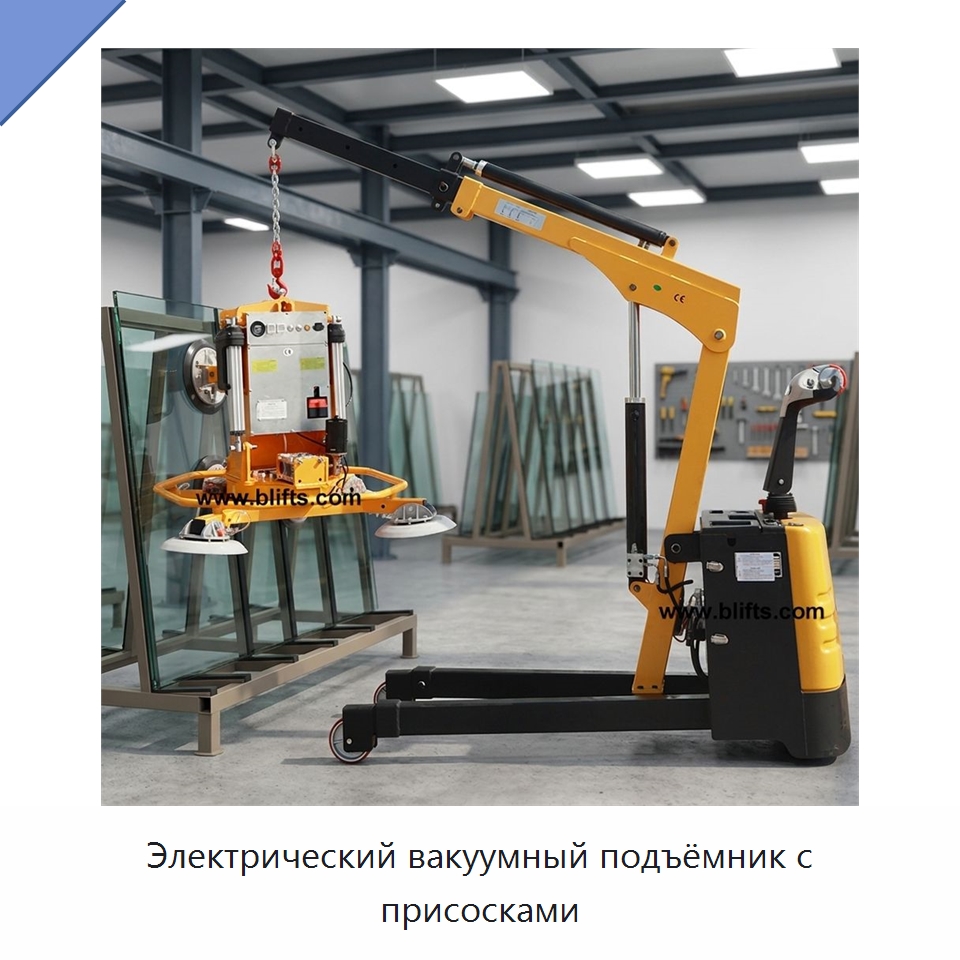 Электрический вакуумный подъёмник с присосками — Вакуумные грузозахваты