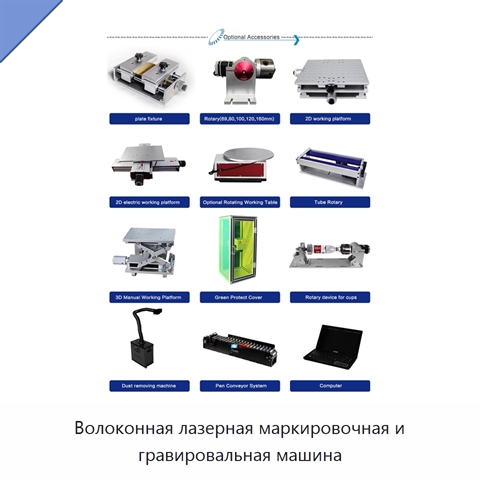 Волоконная лазерная маркировочная и гравировальная машина