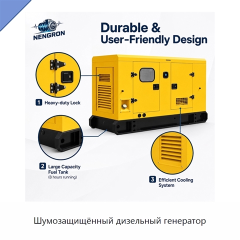 Шумозащищённый дизельный генератор