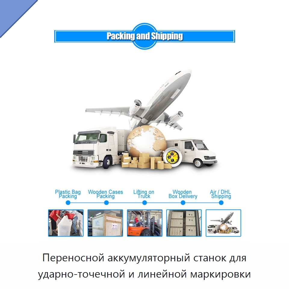 Переносной аккумуляторный станок для ударно-точечной и линейной маркировки — Гравировальные станки по металлу