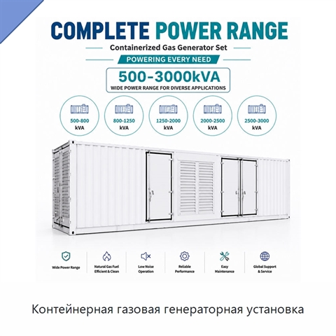 Контейнерная газовая генераторная установка
