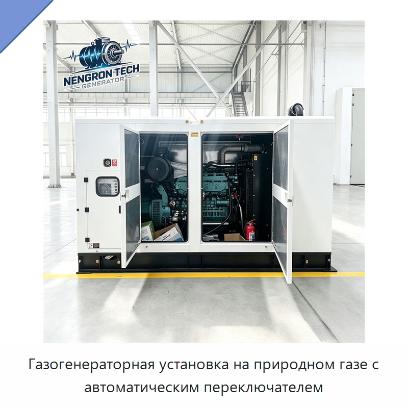 Газогенераторная установка на природном газе с автоматическим переключателем — Газотурбинные генераторы