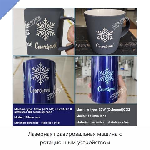 Лазерная гравировальная машина с ротационным устройством