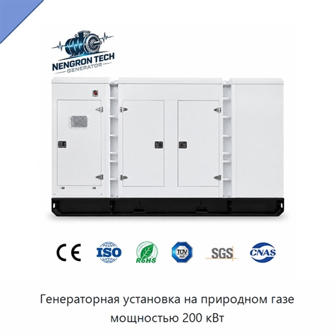 Генераторная установка на природном газе мощностью 200 кВт