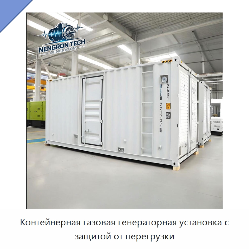 Контейнерная газовая генераторная установка с защитой от перегрузки — Газотурбинные генераторы