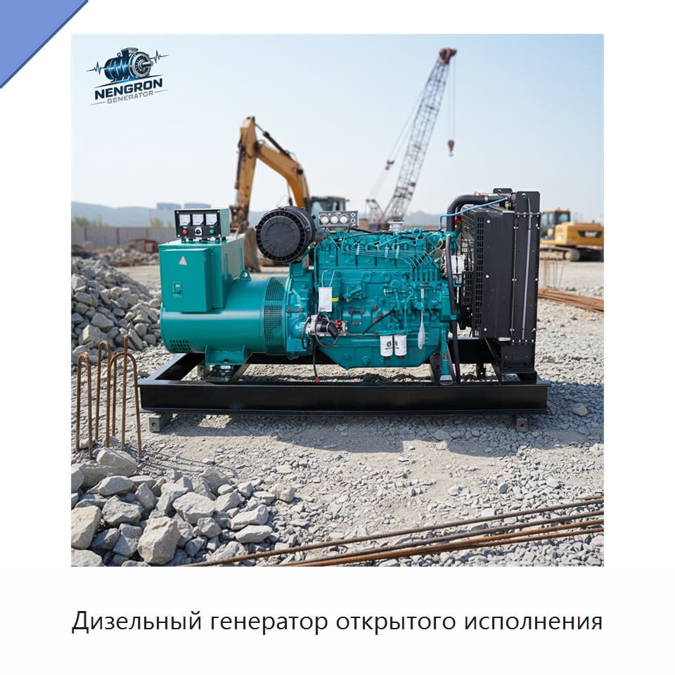 Дизельный генератор открытого исполнения — Дизельные генераторы
