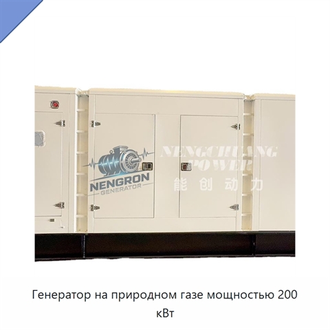 Генератор на природном газе мощностью 200 кВт