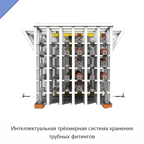 Интеллектуальная трёхмерная система хранения трубных фитингов