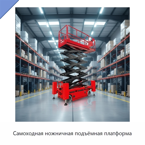 Самоходная ножничная подъёмная платформа