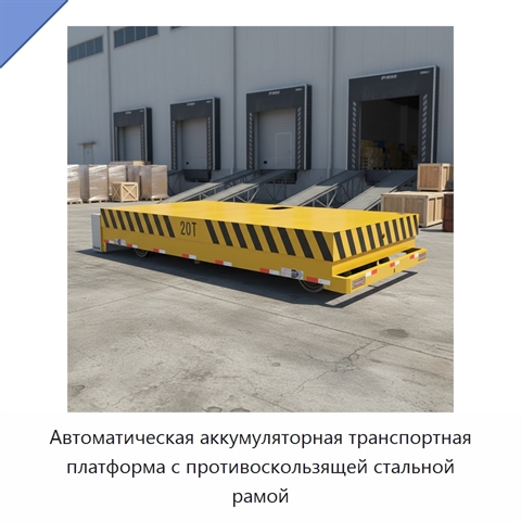 Автоматическая аккумуляторная транспортная платформа с противоскользящей стальной рамой