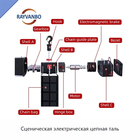 Сценическая электрическая цепная таль