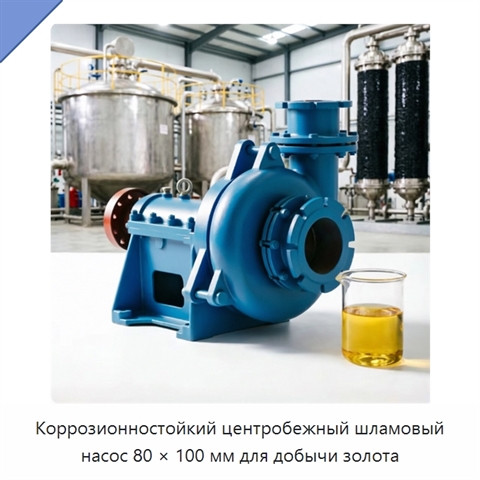 Коррозионностойкий центробежный шламовый насос 80 × 100 мм для добычи золота