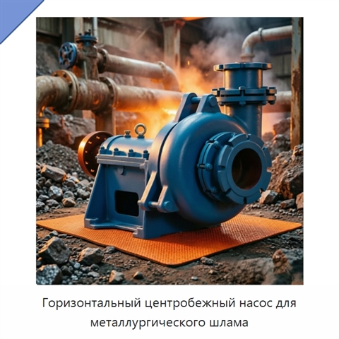 Горизонтальный центробежный насос для металлургического шлама