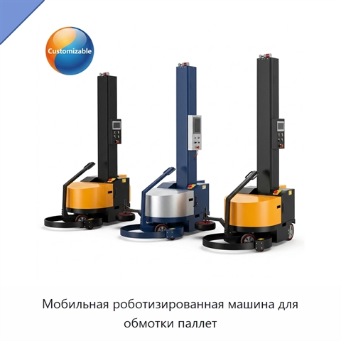 Мобильная роботизированная машина для обмотки паллет