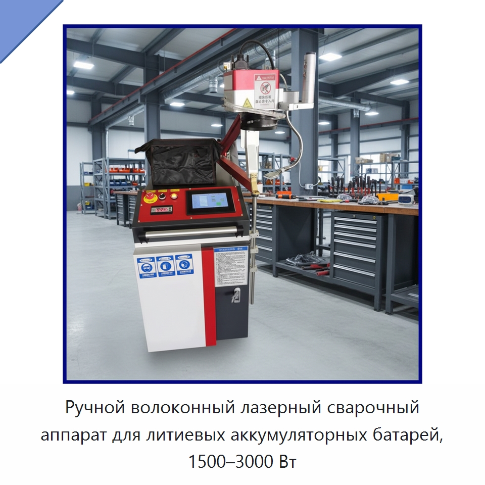Ручной волоконный лазерный сварочный аппарат для литиевых аккумуляторных батарей, 1500–3000 Вт — Сварочные принадлежности и вспомогательное оборудование