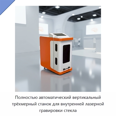 Полностью автоматический вертикальный трёхмерный станок для внутренней лазерной гравировки стекла