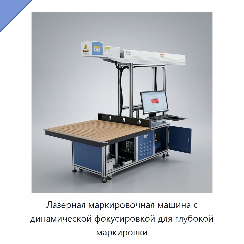 Лазерная маркировочная машина с динамической фокусировкой для глубокой маркировки — Лазерные маркировочные станки