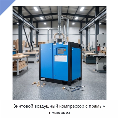 Винтовой воздушный компрессор с прямым приводом