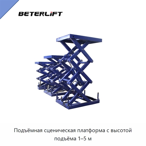 Подъёмная сценическая платформа с высотой подъёма 1–5 м