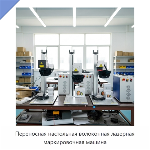 Переносная настольная волоконная лазерная маркировочная машина