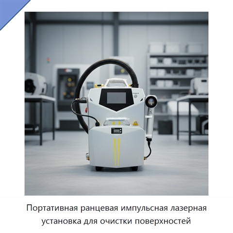 Портативная ранцевая импульсная лазерная установка для очистки поверхностей