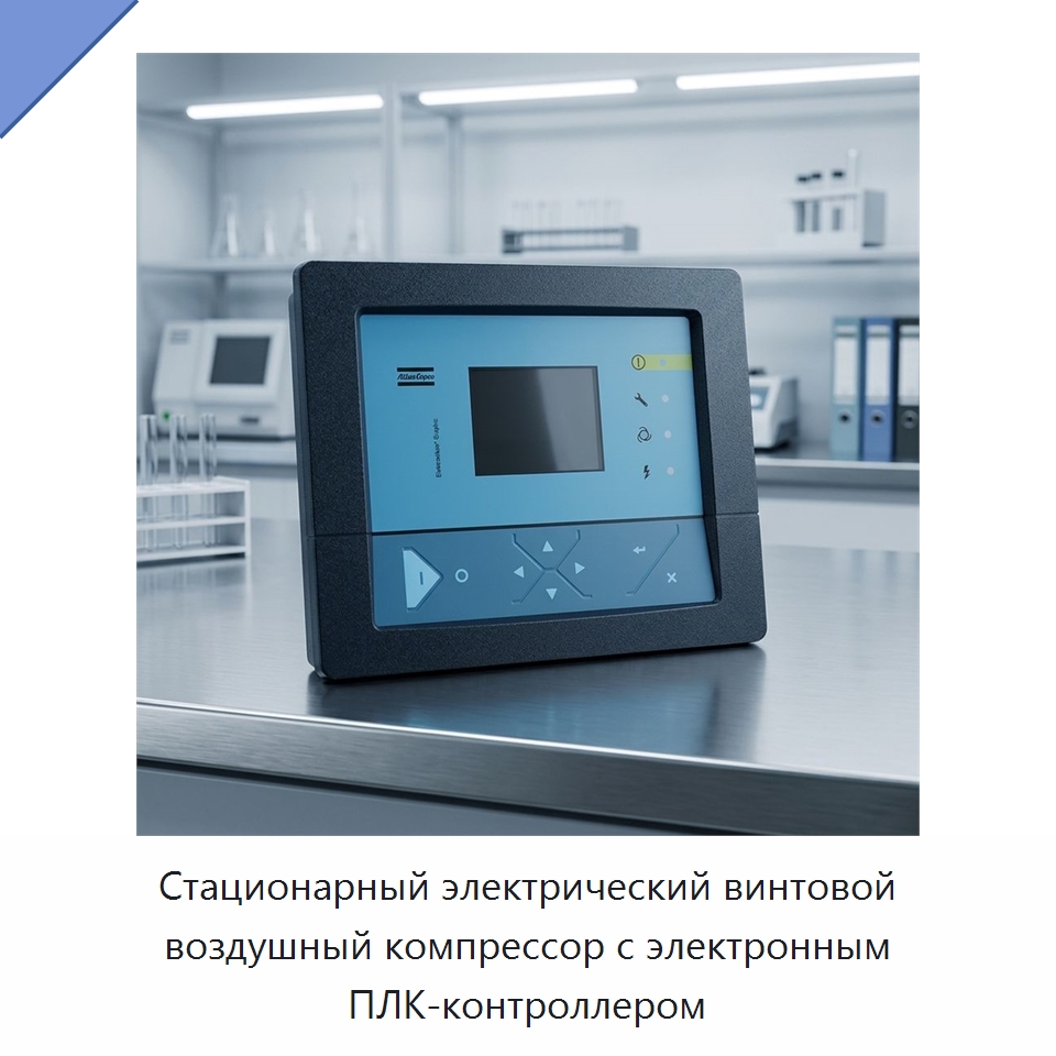 Стационарный электрический винтовой воздушный компрессор с электронным ПЛК-контроллером — Промышленные компрессоры
