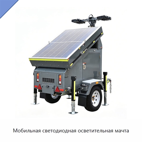 Мобильная светодиодная осветительная мачта