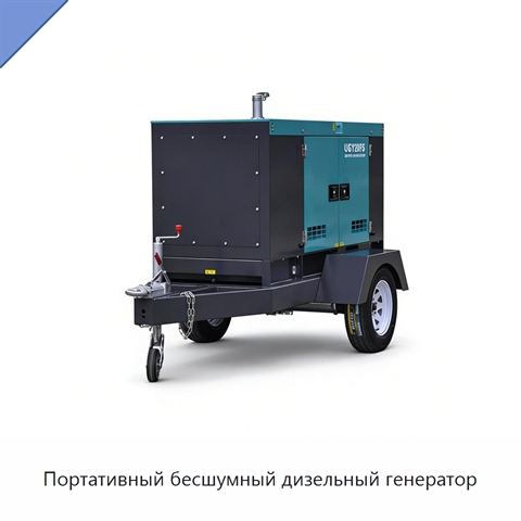 Портативный бесшумный дизельный генератор