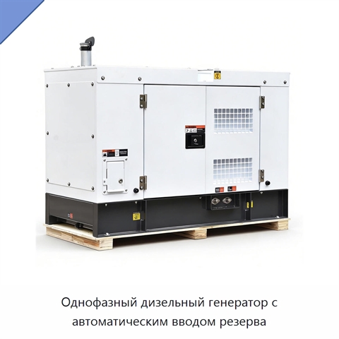 Однофазный дизельный генератор с автоматическим вводом резерва