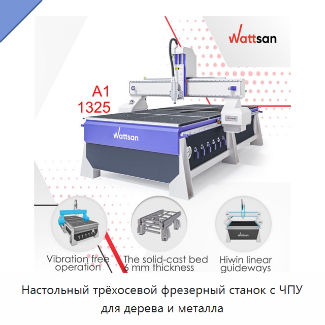 Настольный трёхосевой фрезерный станок с ЧПУ для дерева и металла — Фрезерные станки по дереву