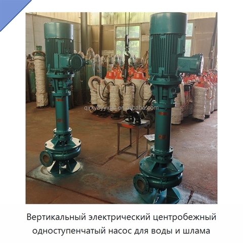 Вертикальный электрический центробежный одноступенчатый насос для воды и шлама