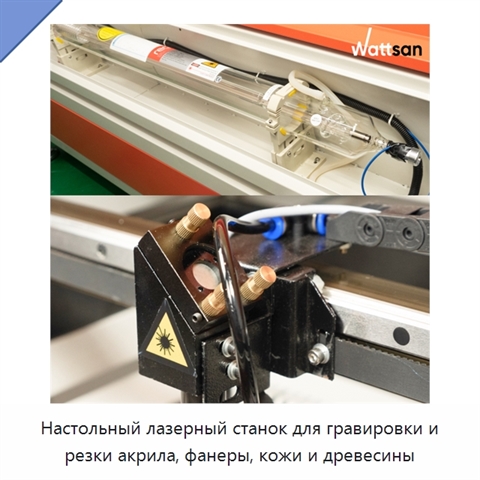 Настольный лазерный станок для гравировки и резки акрила, фанеры, кожи и древесины