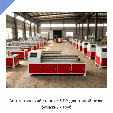Автоматический станок с ЧПУ для точной резки бумажных труб