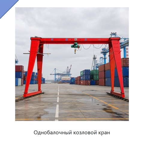 Однобалочный козловой кран