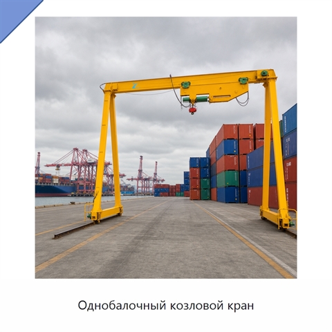 Однобалочный козловой кран