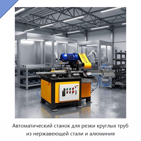 Автоматический станок для резки круглых труб из нержавеющей стали и алюминия