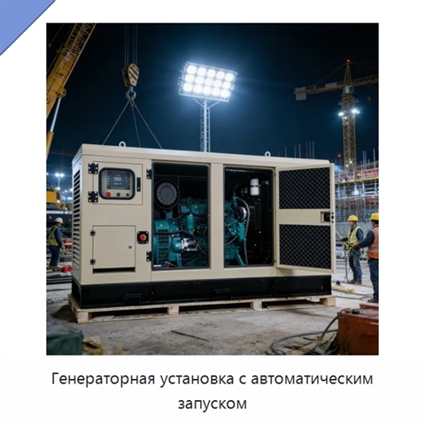 Генераторная установка с автоматическим запуском