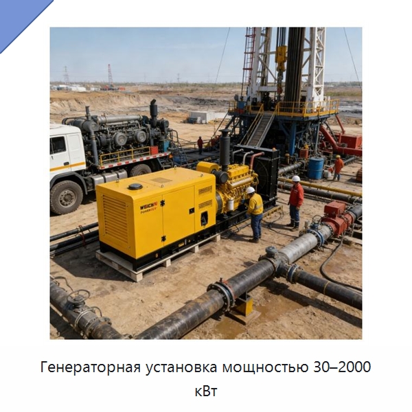 Генераторная установка мощностью 30–2000 кВт — Дизельные генераторы