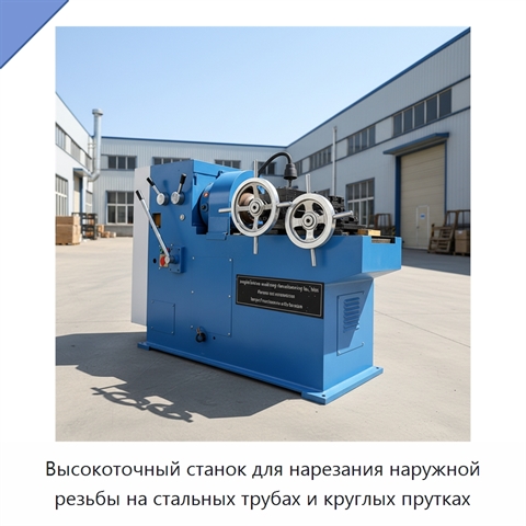 Высокоточный станок для нарезания наружной резьбы на стальных трубах и круглых прутках