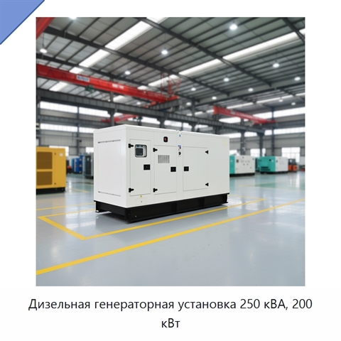 Дизельная генераторная установка 250 кВА, 200 кВт